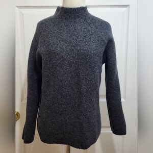 CRB Khaki Genderless Dark Grey Wool Blend Sweater L-Minimalist Neutral Parisian